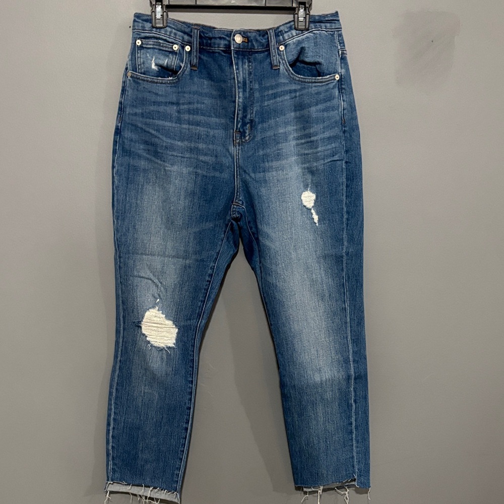 Madewell Distressed HighRise Slim Boyjean